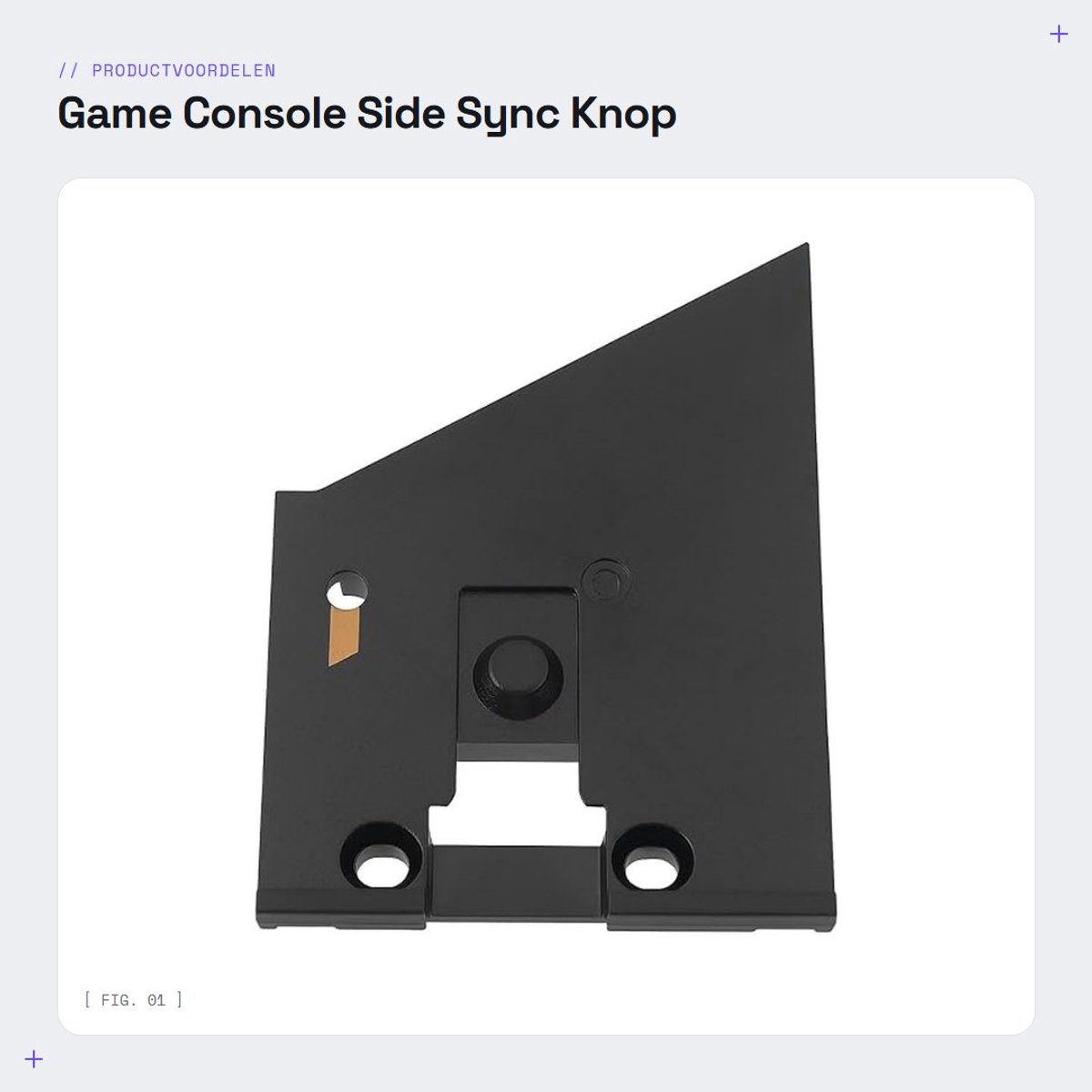 Dailygoods - Game Console Side Sync Knop Lock Baffle voor Xbox One