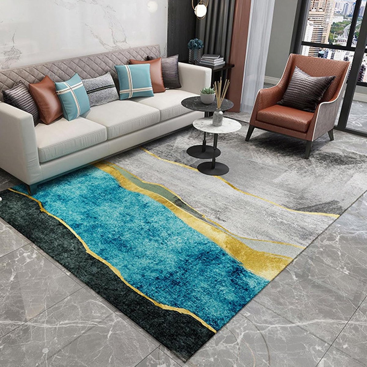 Verwarmend Vloerkleed - Elektrisch Kleed - Comfort Verwarmen - Met Timer - 105x190cm - Grijs