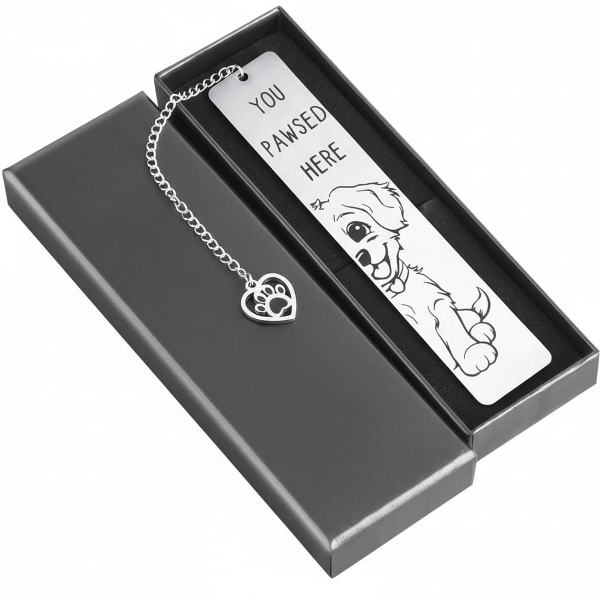 Dailygoods- Bladwijzer roestvrij staal - Grappige boekenlegger - Cadeau voor boekenliefhebbers - Huisdieren design - Hypoallergeen en duurzaam - Perfect voor elke gelegenheid