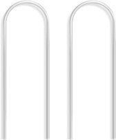 2 Stuks - Plantensteun - Plantenstok - Plantenrek Buiten - Kunststof plantenklimrek - Klimrek Planten - Klimrek Planten Buiten - Must Have voor in de Tuin - U-vormig klimrek voor planten - Transparant