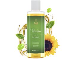 Vibratissimo Natural 100 ml massageolie - Zachte verzorging met natuurlijke ingrediënten - Huidvriendelijk, Glijolie, Liefdesolie