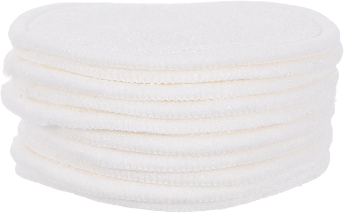 Katoenen Wattenschijfjes - Herbruikbare Pads - Make-up Verwijderen - Zacht en Absorberend - 10 Stuks - Wit