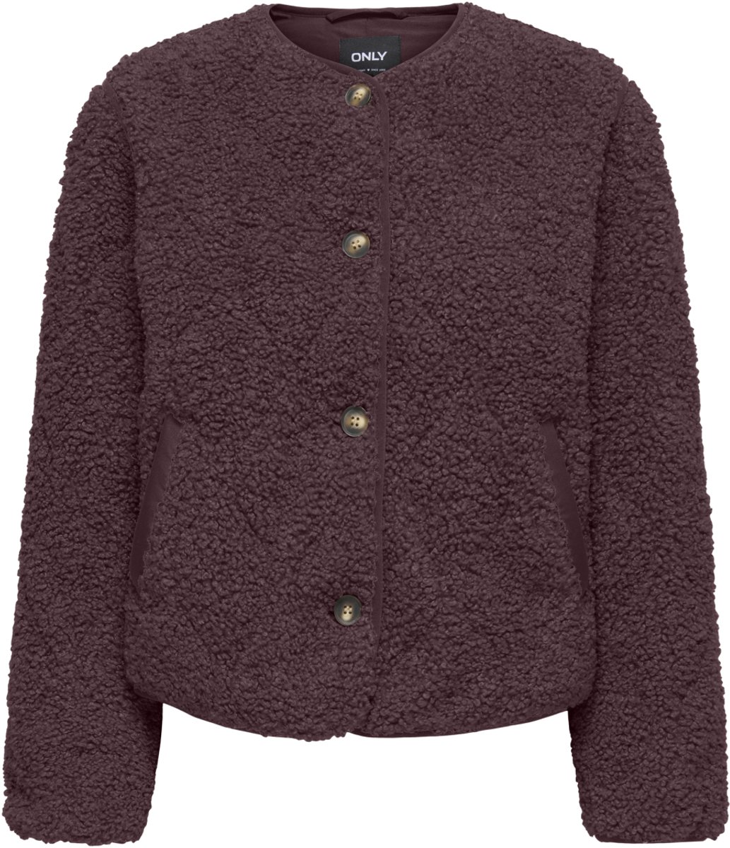 Only Vest Onlines Teddy Jacket Cc Otw 15373834 Fudge Dames Maat - XL