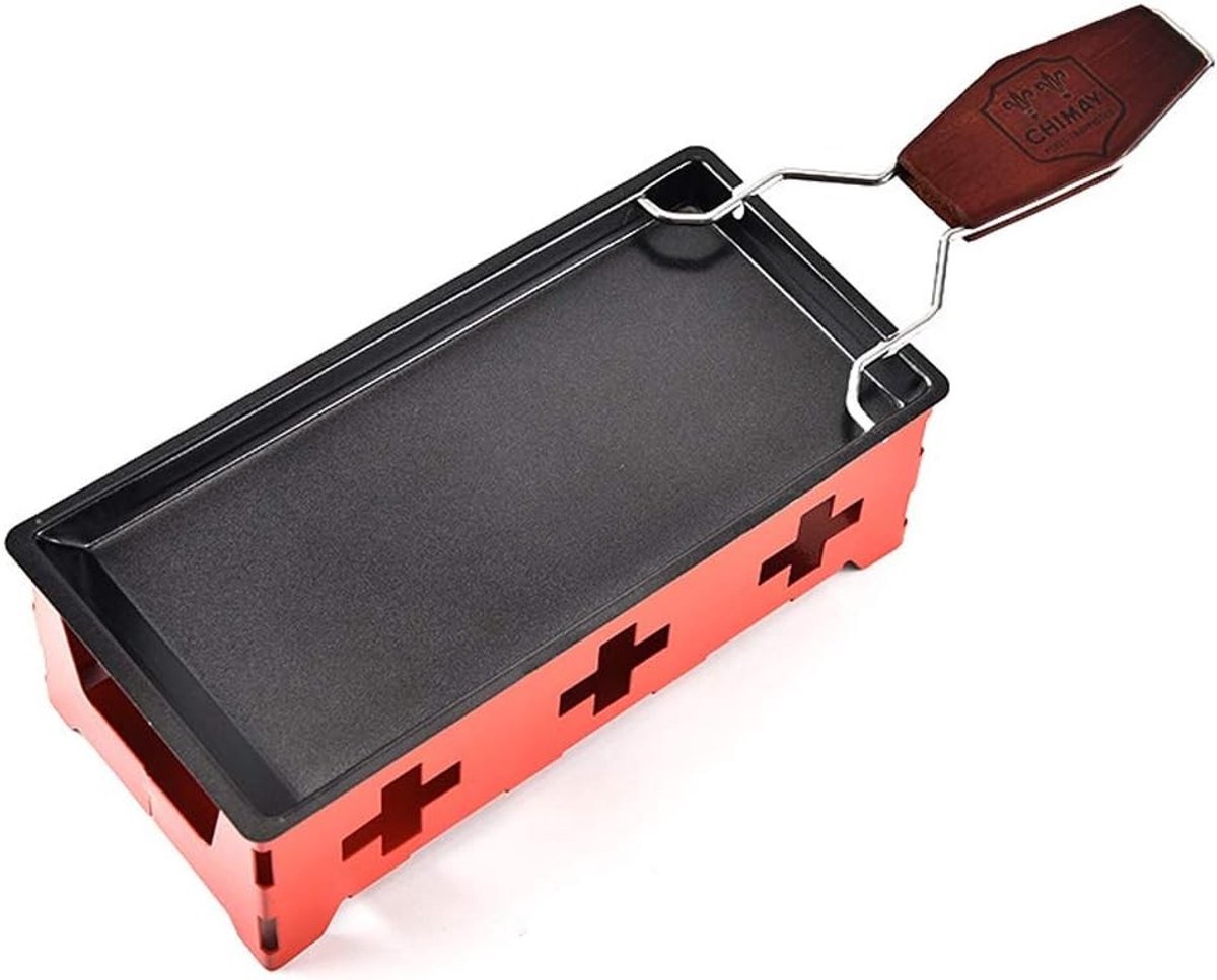 Draagbare Raclette Pan voor Kaas Smelten - Niet Plakkerige Metalen Pan voor Kaasfondue en Grillen