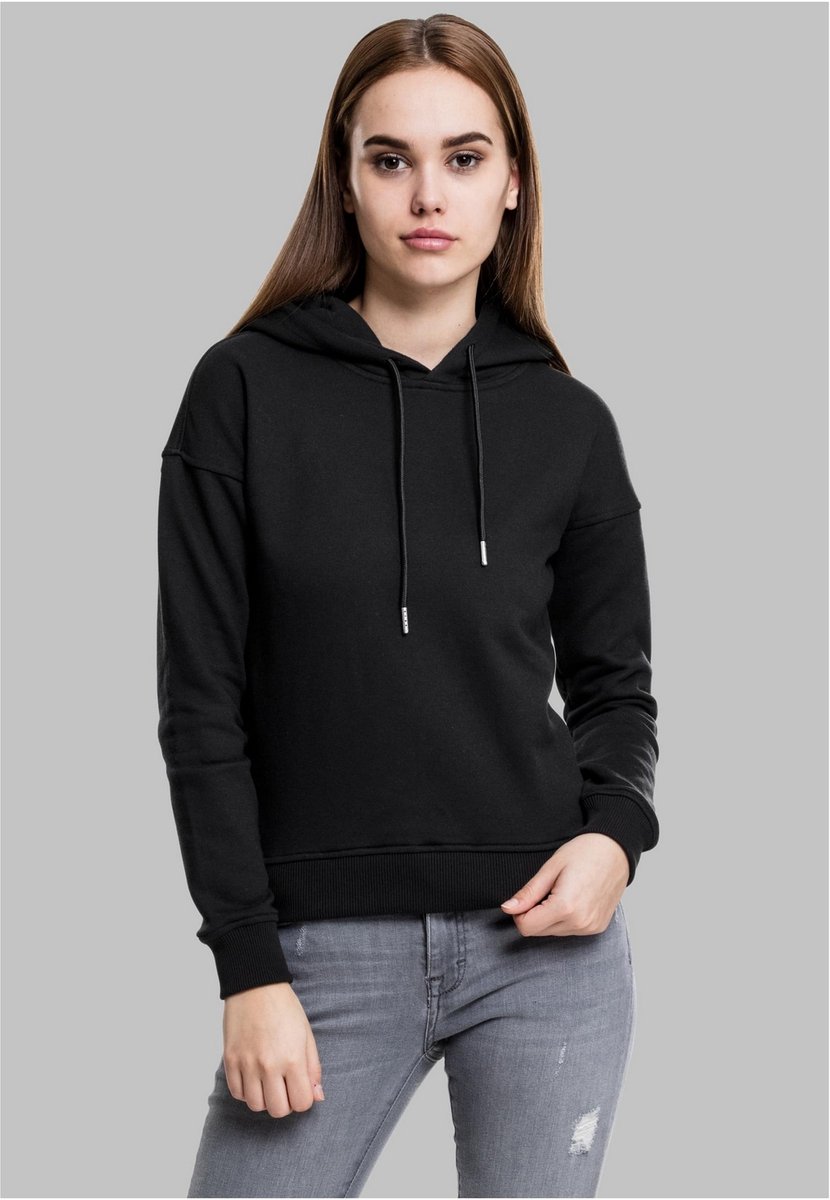 Urban Classics Ladies Hoody Trui met capuchon L Dames Zwart