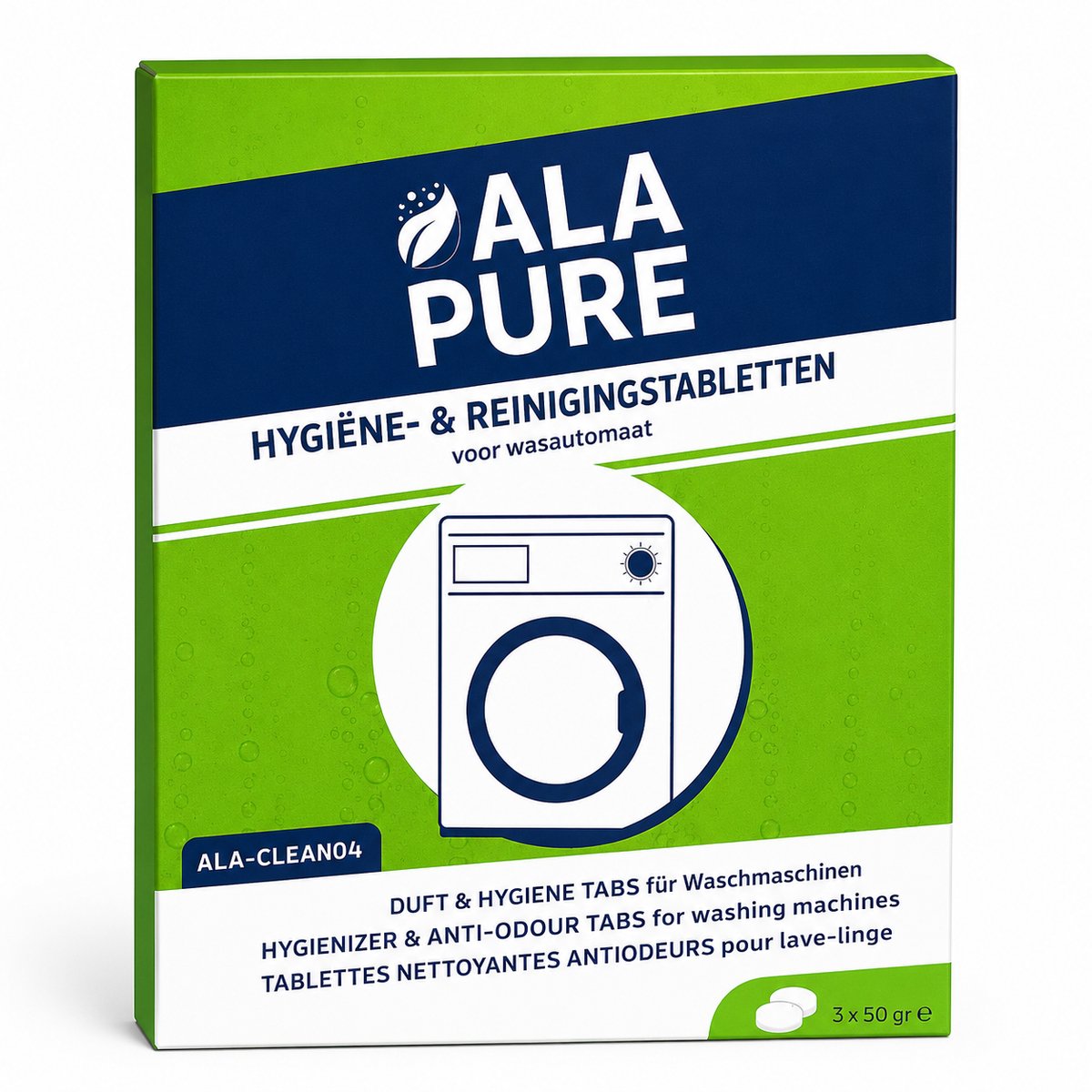 Reiniger en Geurverfrisser voor AEG 9029865608 / Super Clean voor Wasmachines (3X50GR)
