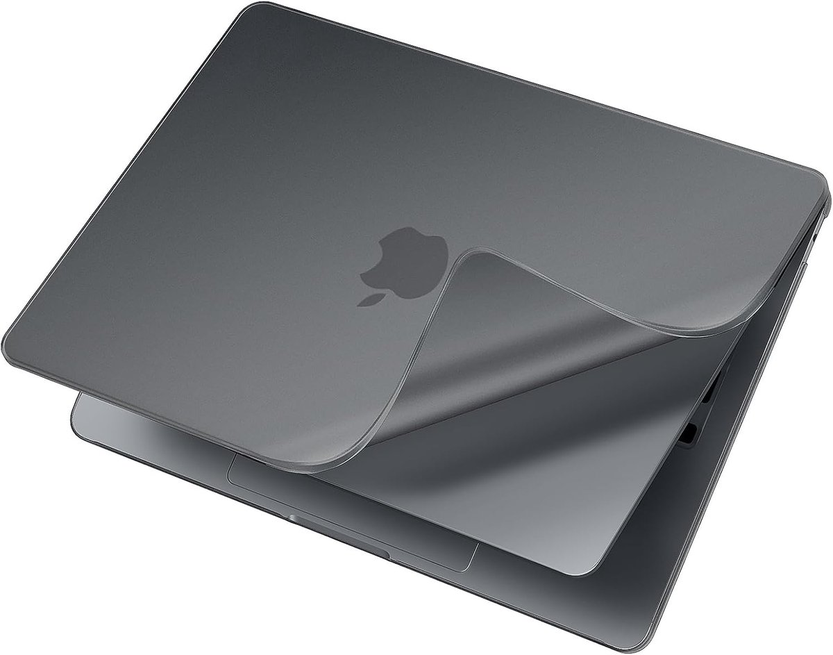 SnelShoppen - PP Soft Case voor MacBook Air 13.6" 2022-2026, Matte Zwart, Lichtgewicht Plastic Beschermcase, Model A3449 A3240 A3113 A2681, Voor M5 M4