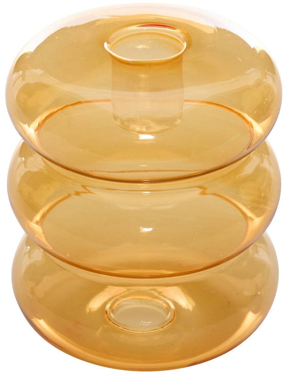 Bougeoir Pool en Verre 9x9x10,5cm Violet