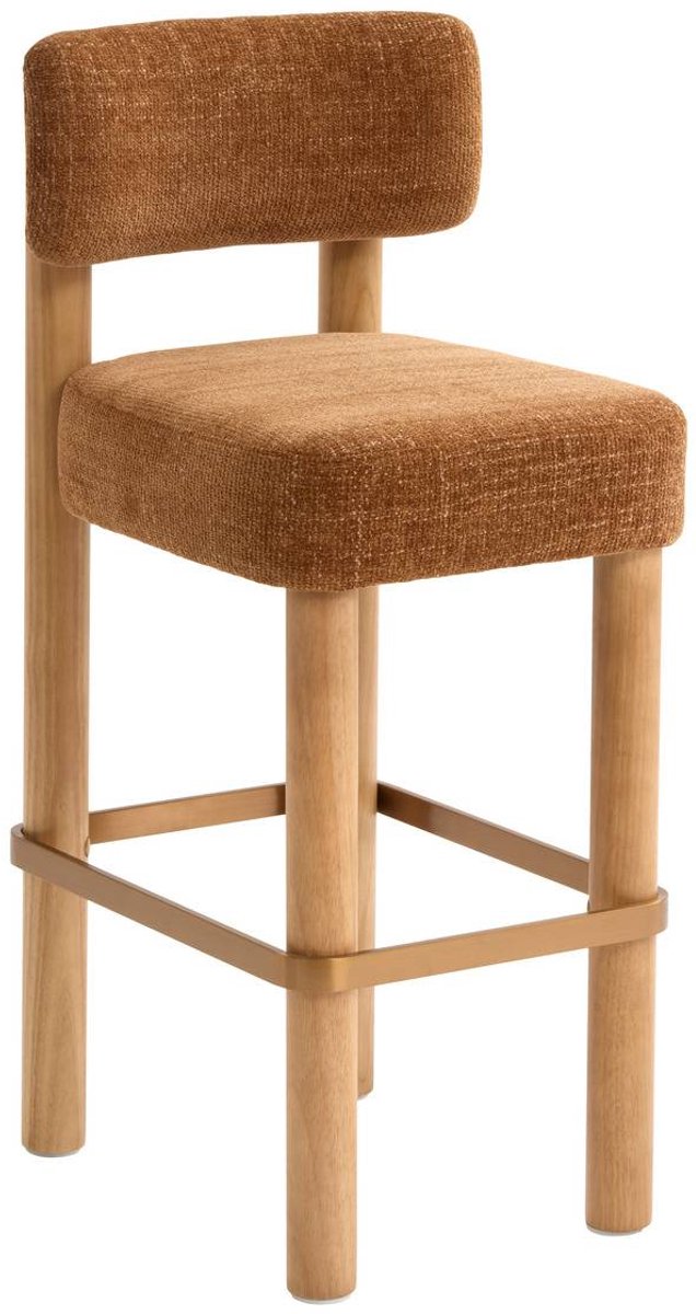 Tabouret de bar Noali carré H.104,5cm bronze