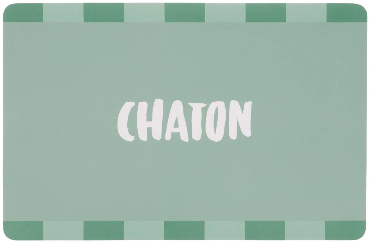 Set de table rectangulaire Chateau 30x45cm vert d'eau