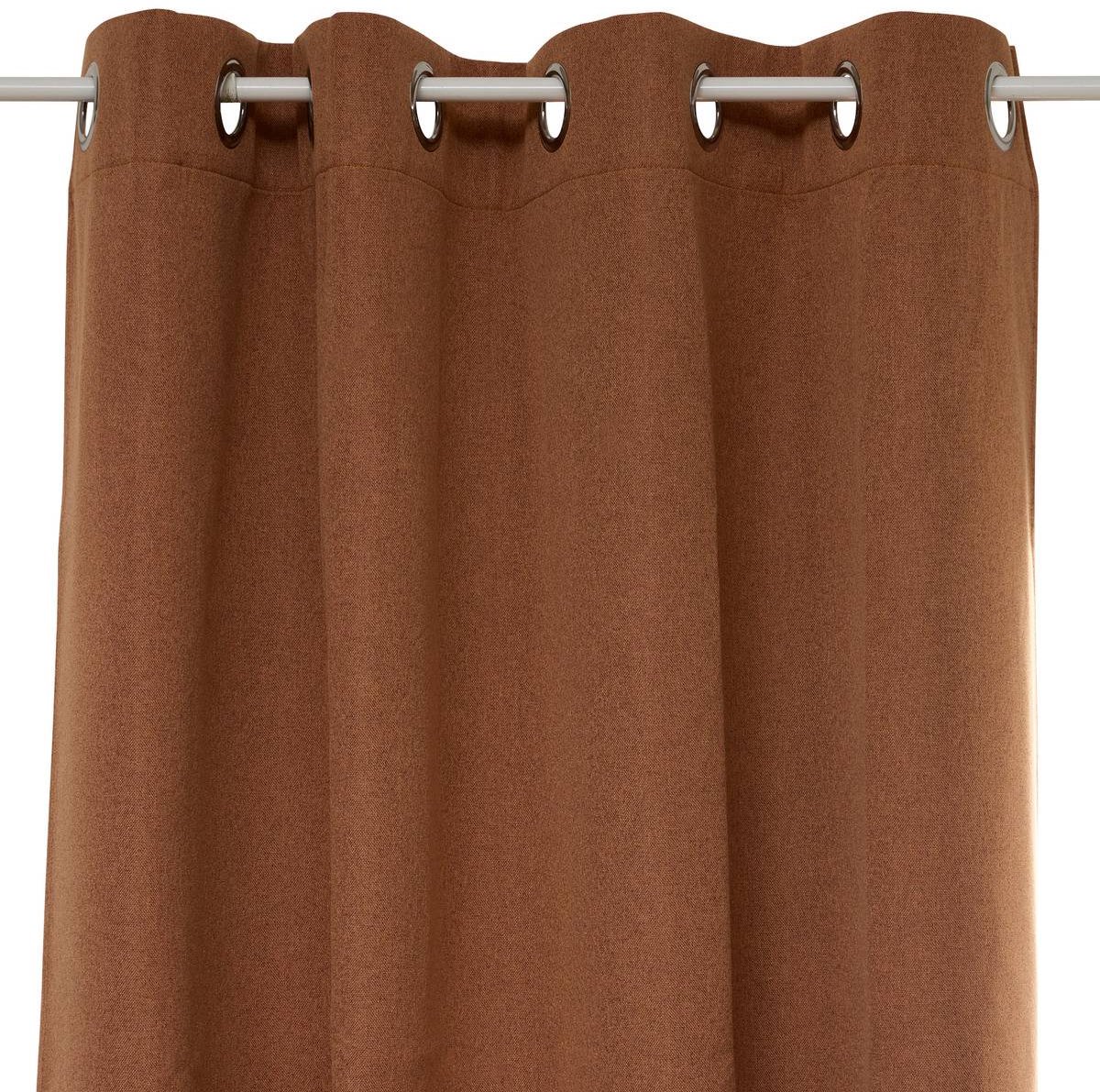 Atmosphera Créateur d'intérieur® LUA verduisterend gordijn met linnenlook Terracotta