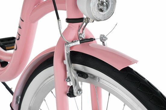 Davi Amelia - Kinderfiets - 24 inch - 7 versnellingen - Shimano - V-brake - 130-165 cm - Roze/Zwart - Meisje — afbeelding 5