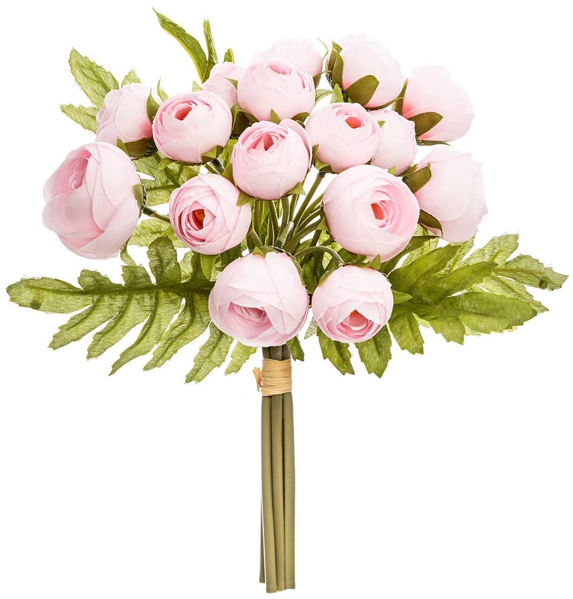 Boeket van 18 kunstmatige minicamelia's CAMELIA