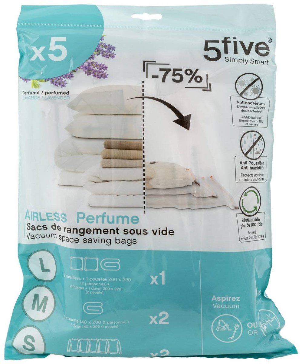 Lot de 5 sacs compresseurs d'air parfumés