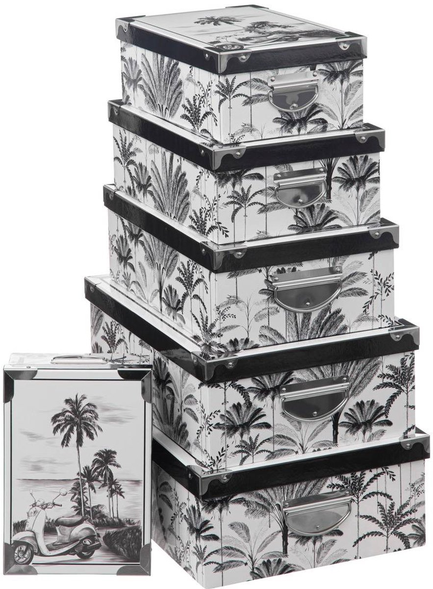 Set van 6 opbergdozen BOX'
