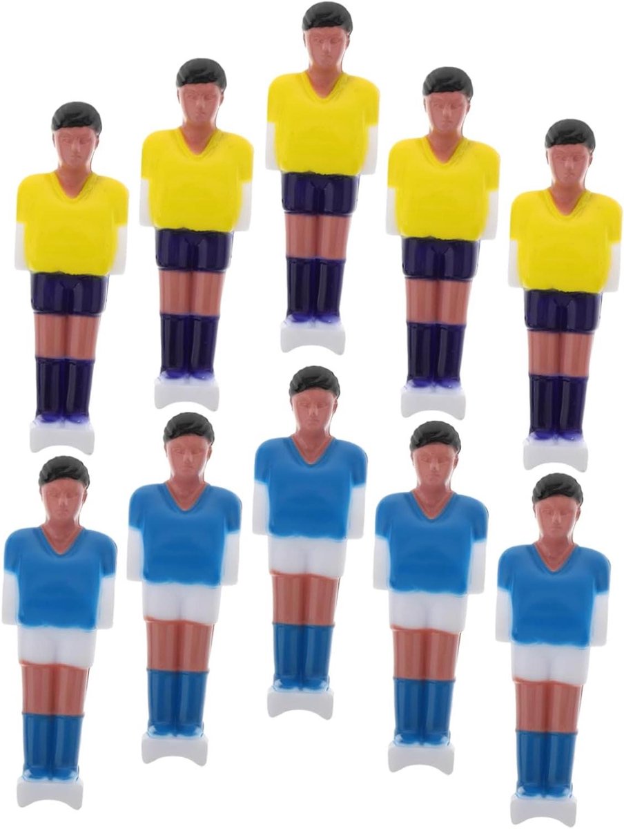 Tafelvoetbal Figuren - Voetballers Beeldjes - Spel Vervanging - Gedetailleerd Ontwerp - 7.5 x 2.5 x 1.5 cm - Diverse kleuren