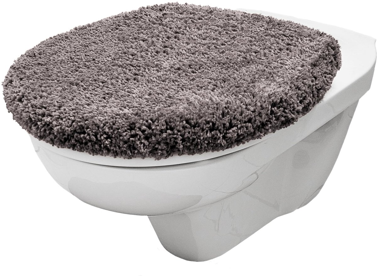 Omgoods - Zachte Toiletzitting Deksel van Microfiber met Mat