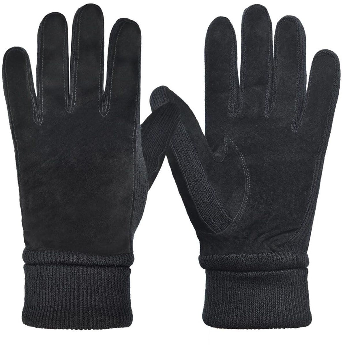 Omgoods - Dames Thermische Wol Winterhandschoenen met Suède en Fleece