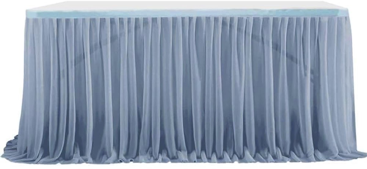 Omgoods - Blauwe Tafelrok van Tule voor Feesten en Bruiloften