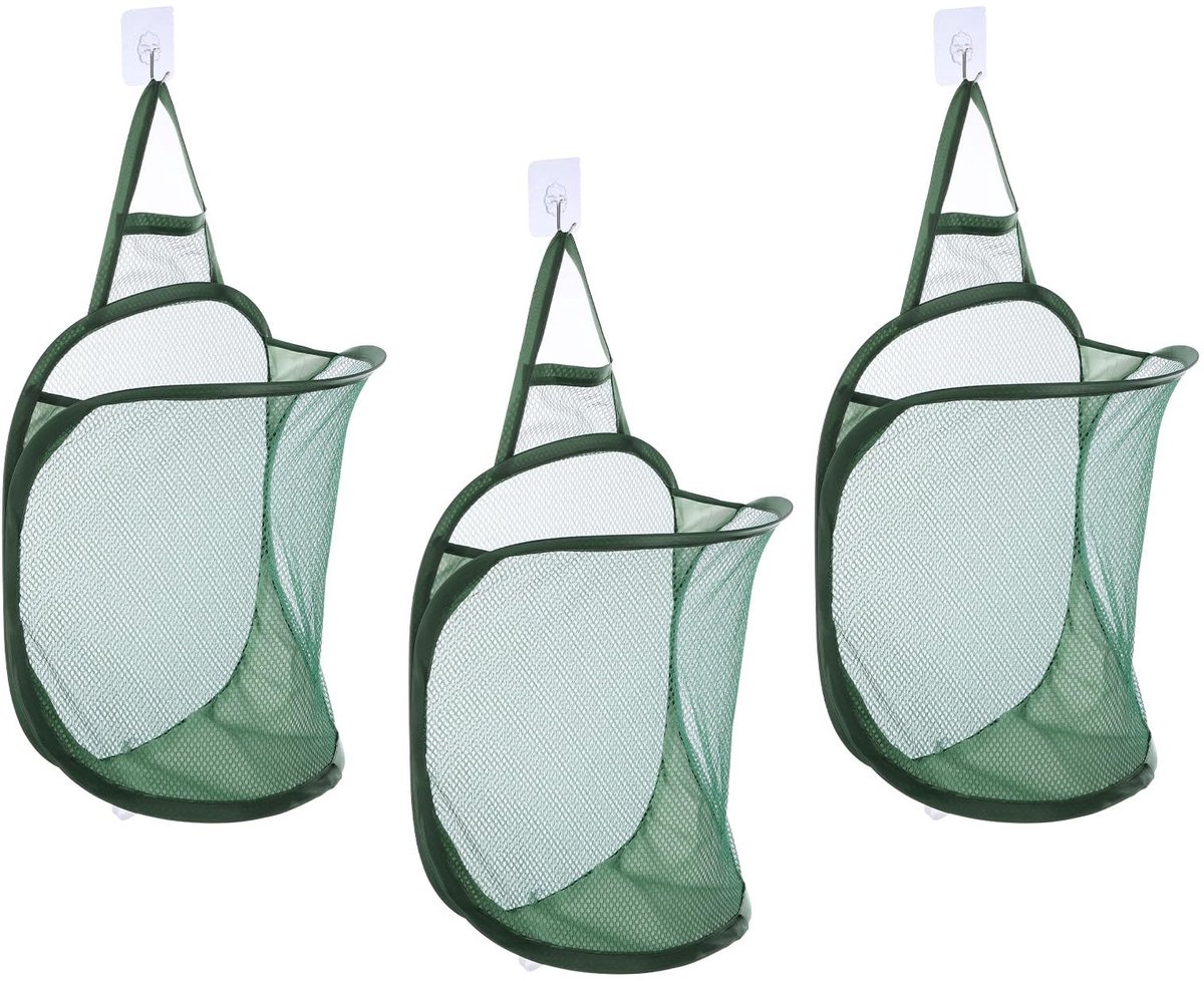 Omgoods - 3-Pack Hangende Waszakken van Mesh