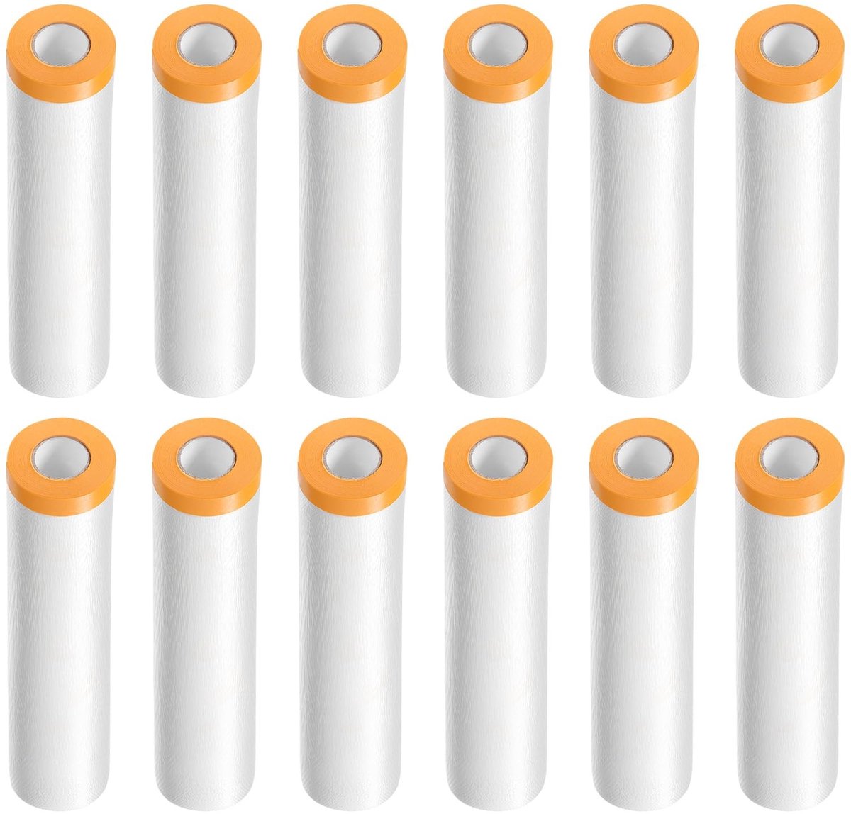 Omgoods - 12 Rollen Voorklevende Afdekfolie voor Schilders 78,7 Inch x 65,6 Ft