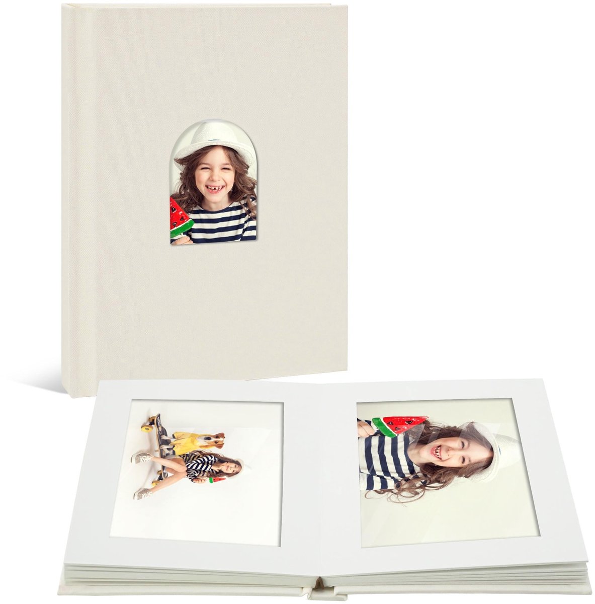 Omgoods - Premium Fotoalbum voor 20 Foto's 10x15 cm Beige