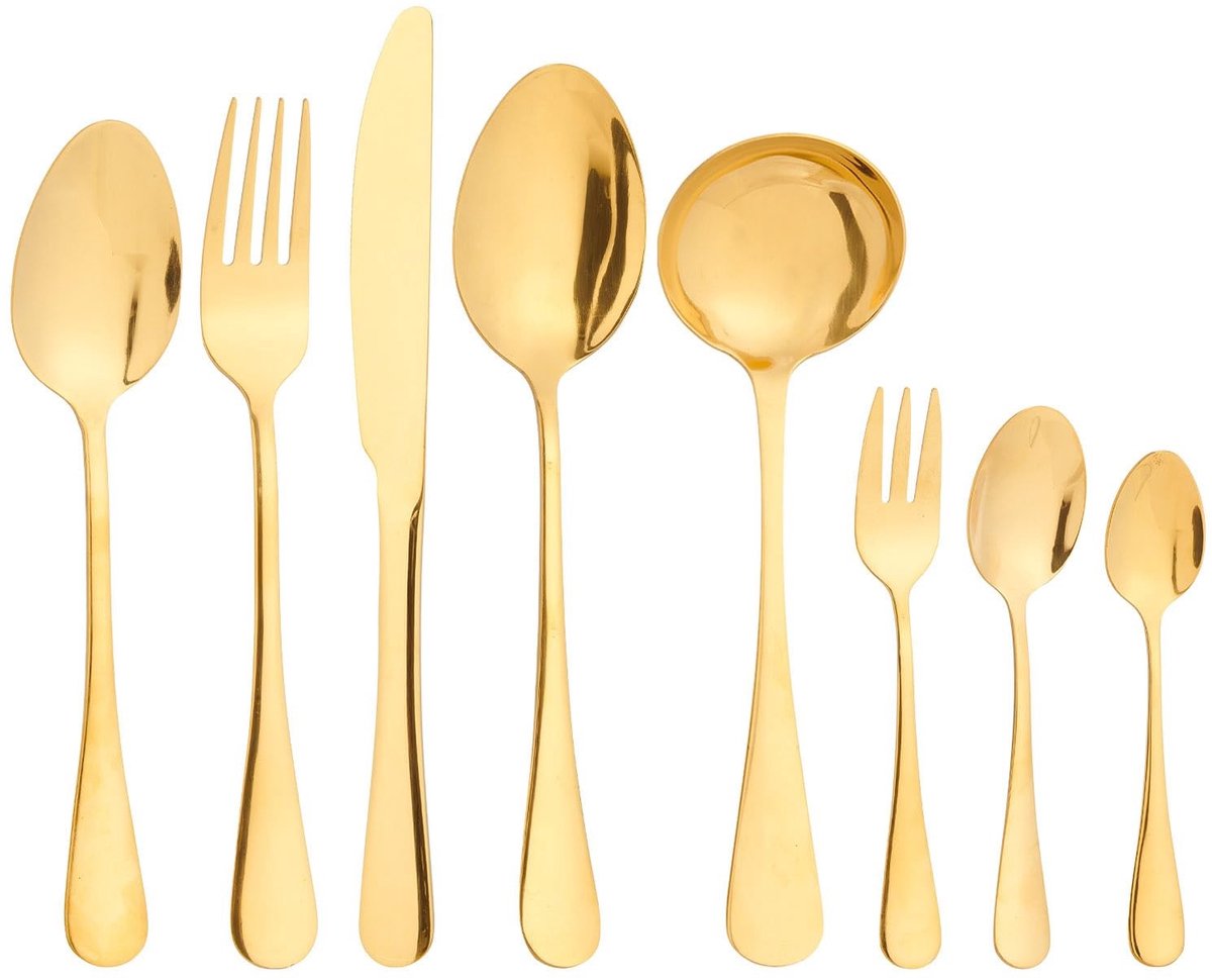 Omgoods - Gold 39-Piece Bestekset voor 6 Personen