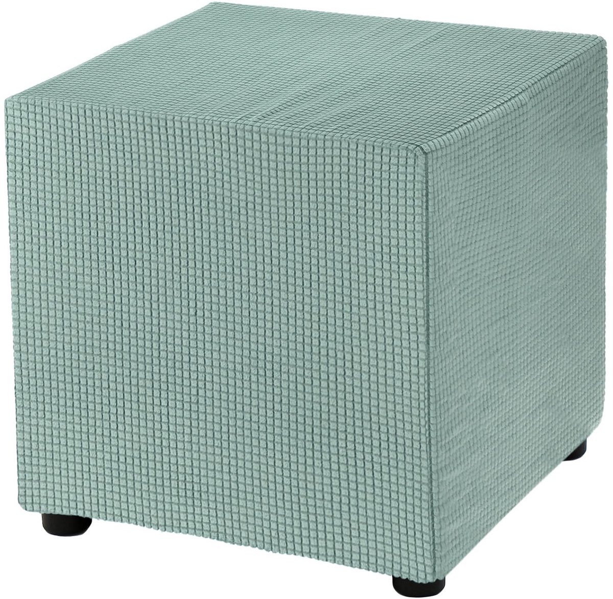 Omgoods - Vierkante Bean Bag Cover 18 Inch - Wasbare Polyester Voetsteun Lichtgroen