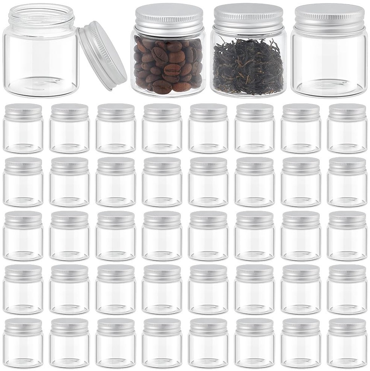 Omgoods - Kleine Inmaakpotten - 60 stuks, 50 ml
