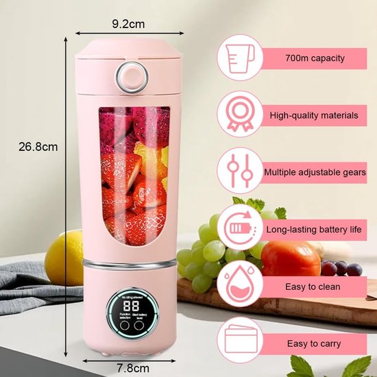 Omgoods - Draagbare Mini Blender met 12 Roestvrijstalen Messen — afbeelding 5