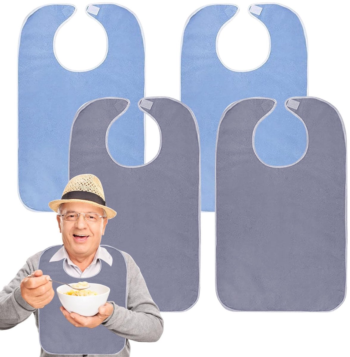 Omgoods - Set van 4 Volwassen Slabben voor Senioren, Unisex