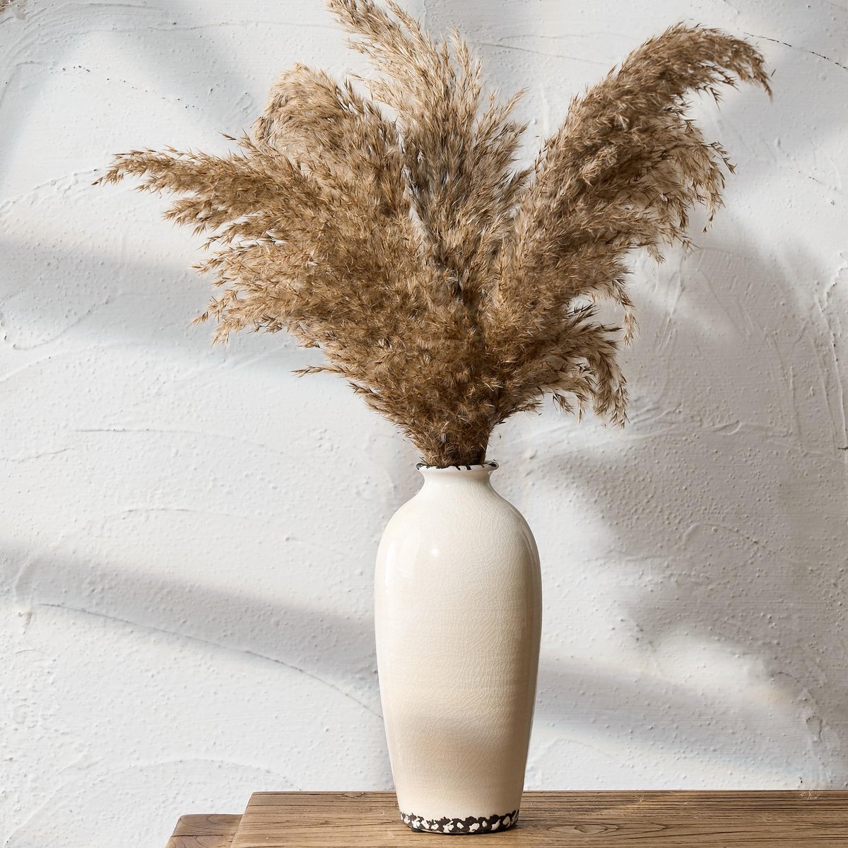 Omgoods - Handgemaakte Keramische Vaas met IJs Crackle Design voor Bloemen