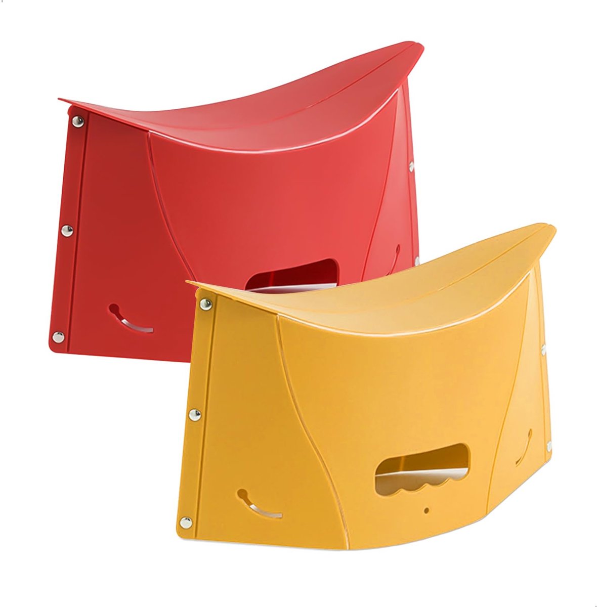 Omgoods - Multifunctionele Opvouwbare Toiletkruk Set van 2
