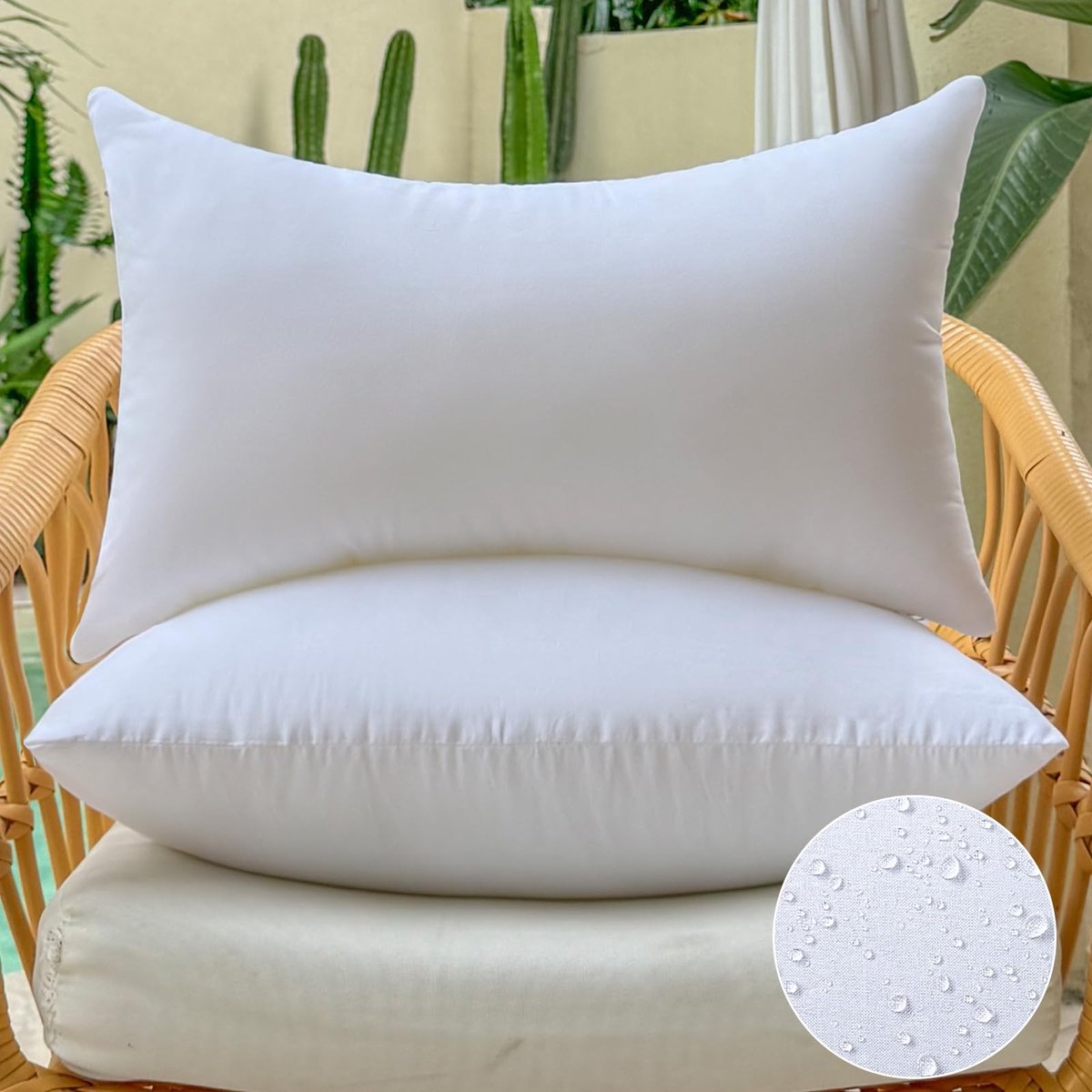 Omgoods - Set van 2 Waterdichte Buiten Kussens 30 x 50 cm