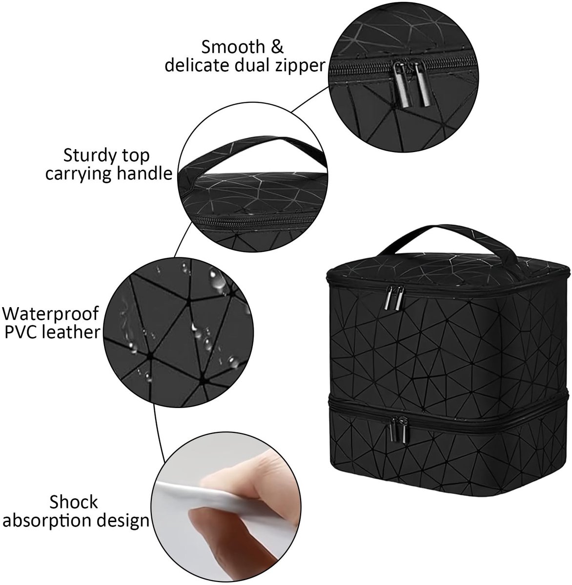 Omgoods - Dubbel Laags Nagellak Organizer voor 30 Flessen