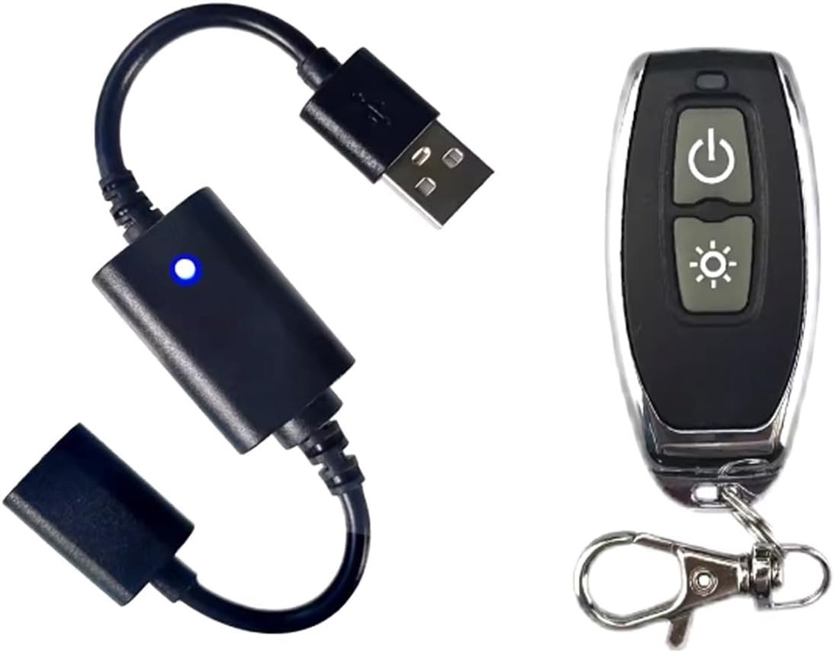Omgoods - USB Schakelaar met Draadloze Afstandsbediening voor LED Strip en Nachtlamp