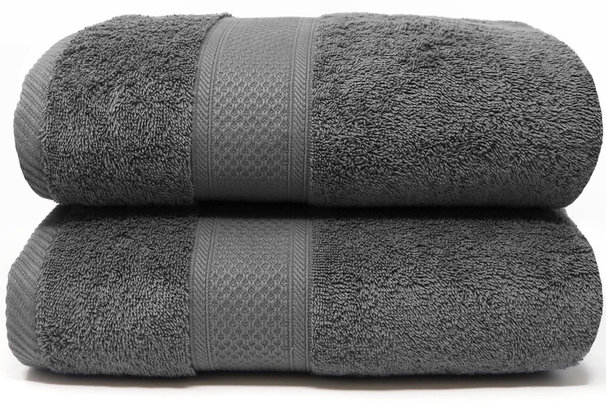 Omgoods - Set van 2 Luxe Badhanddoeken van Hoogwaardige Katoen