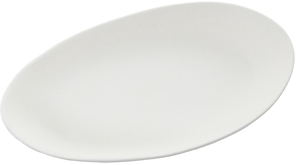 Omgoods - Ovale Keramische Tafeldecoratie in Crème