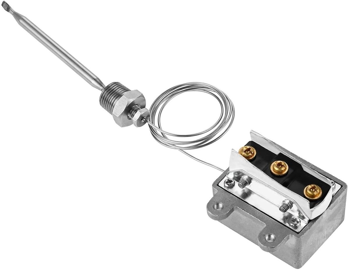 Veiligheidsthermostaat Frituurpan - Hoge Limiet Schakelaar - Oververhitting Voorkomen - 3/8" NPT Schroefdraad - 232℃ - One Color