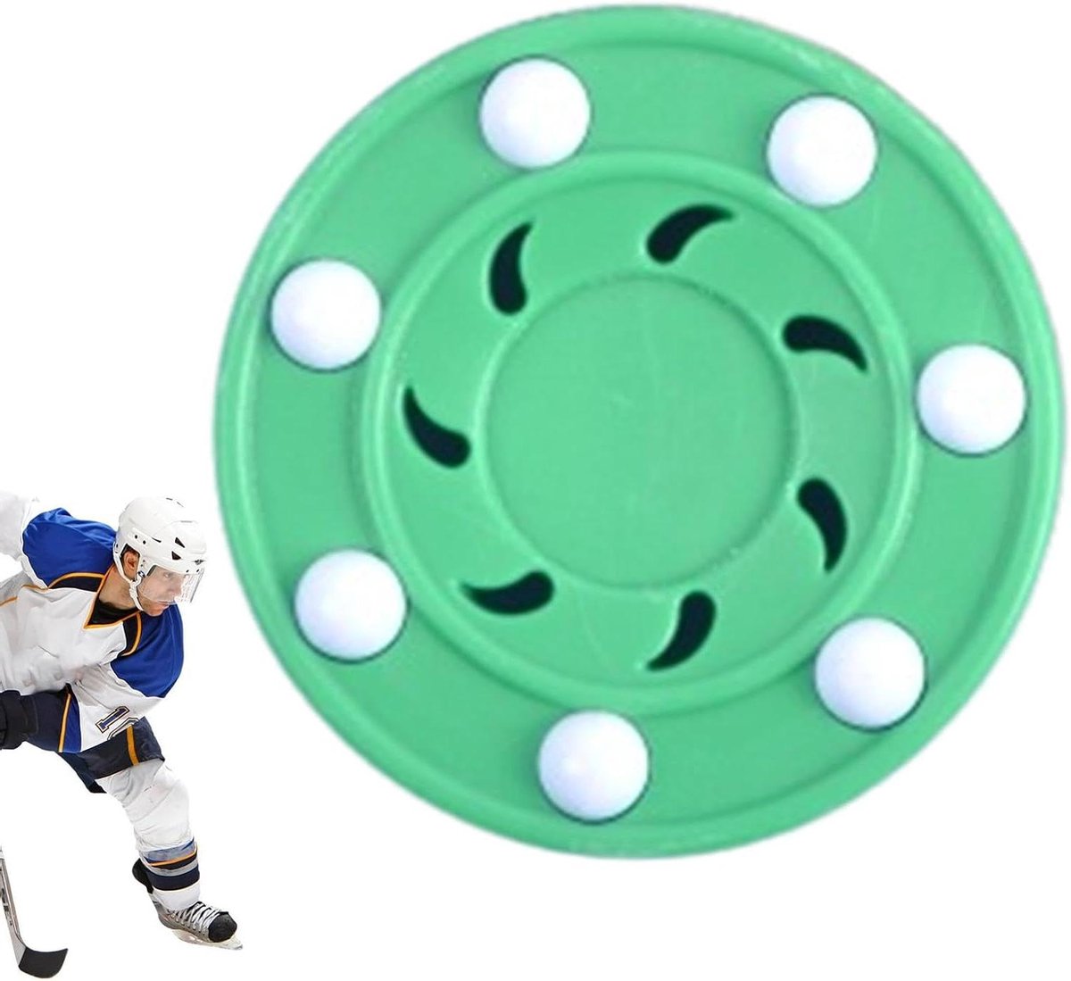 Roller Hockey Puck - Straat Hockey Pucks - Sport Spel Plezier - TPU en ABS Constructie - 10 centimeter breed