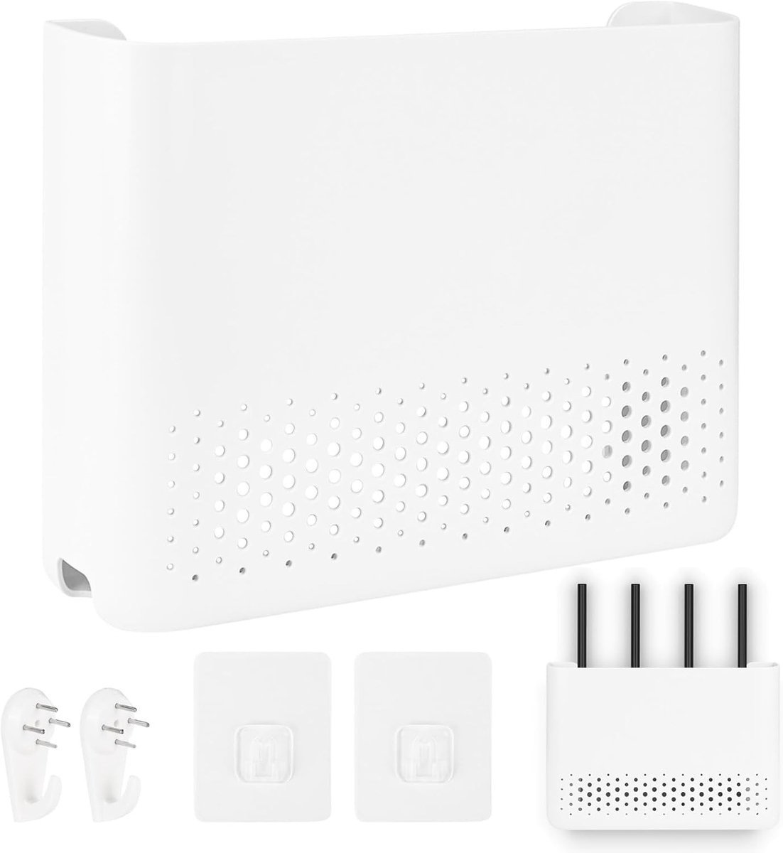 Wifi Router Opbergdoos en Wandplank 29.5 x 21.5 x 6 cm - Decoratieve Oplossing voor Woonkamer, Slaapkamer en Kantoor