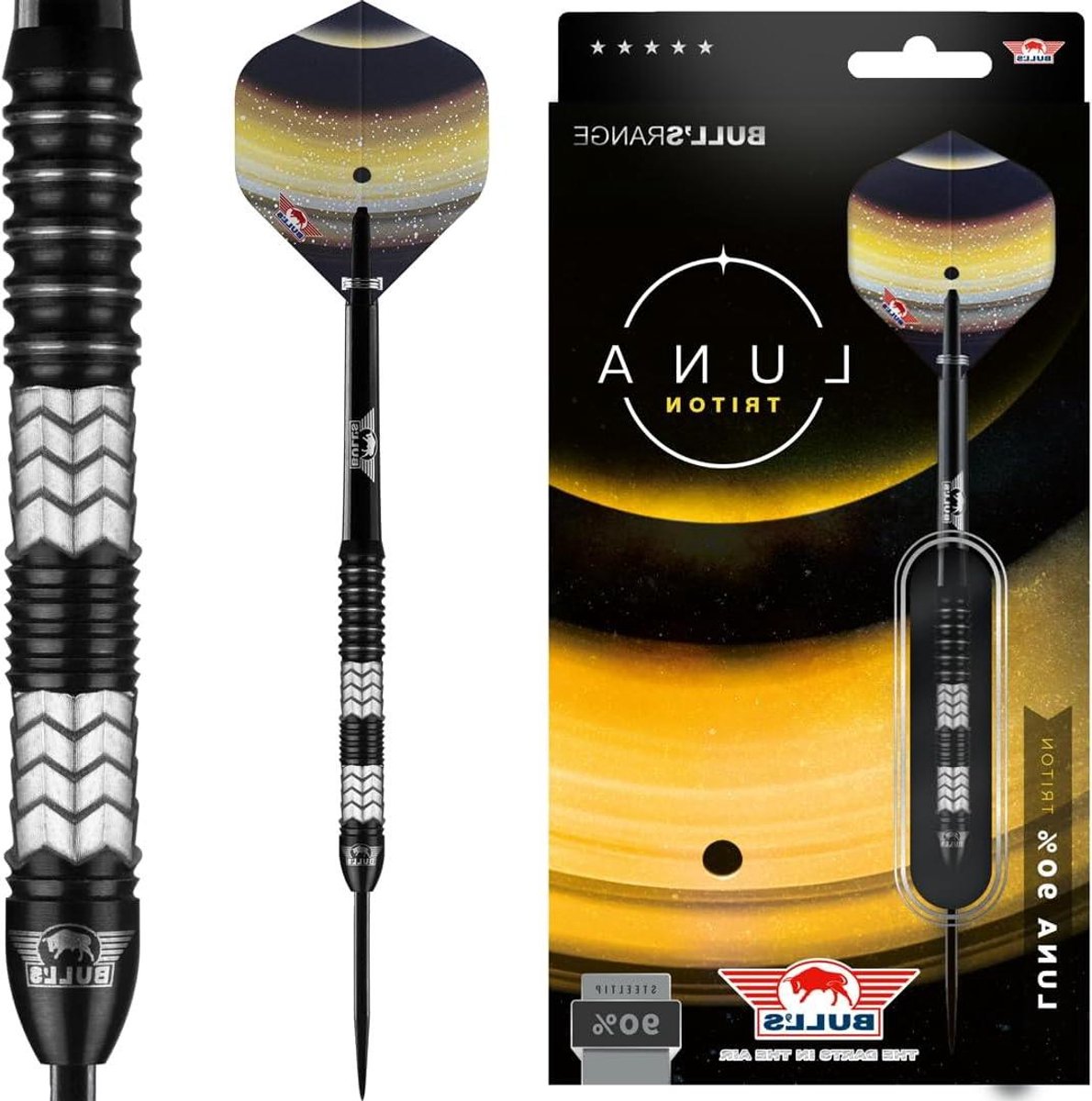 Stalen Dartpijlen - Triton Darts - Precisie Darten - 90% Tungsten - 23 g - Multicolor