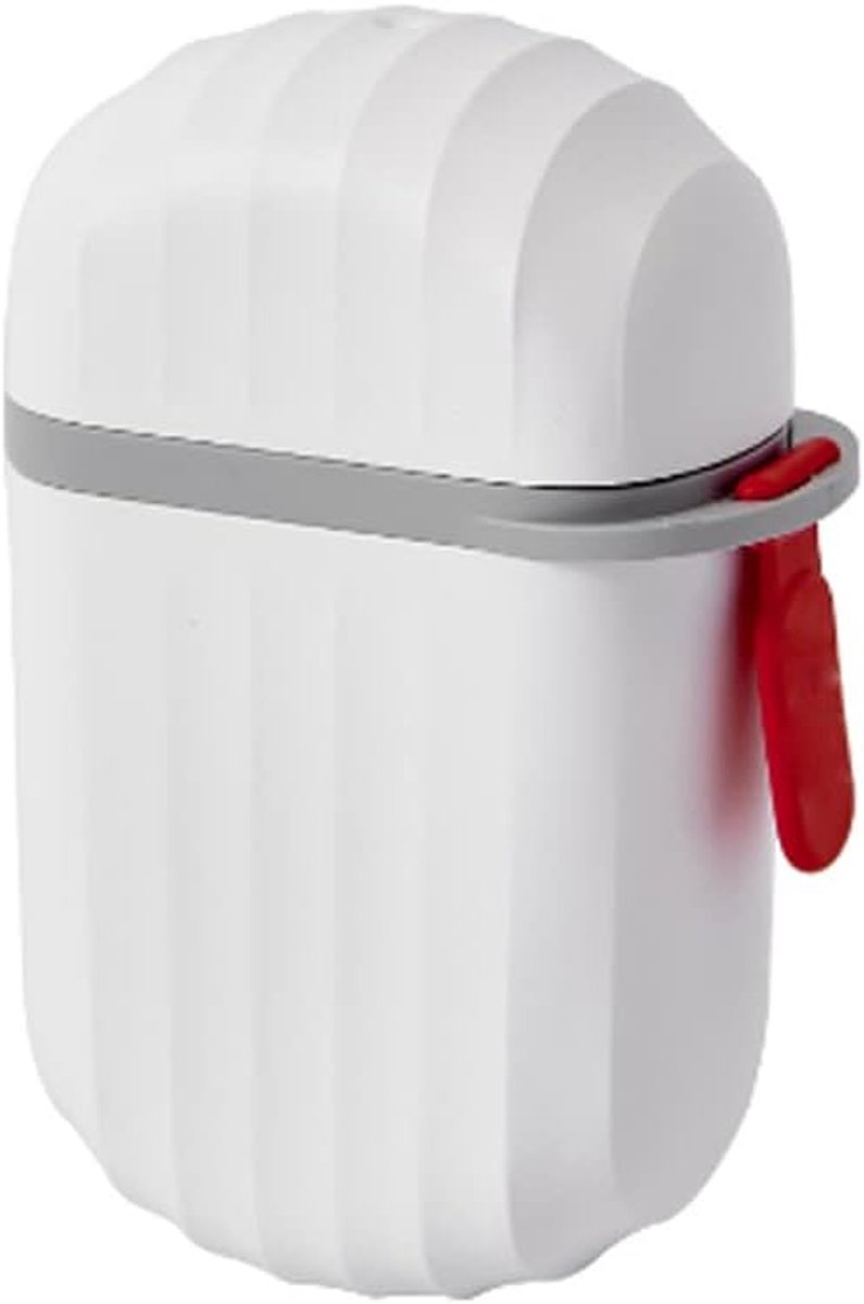 SnelShoppen - Reiszeepdoos Plastic Zeepcontainer met Deksel Lekvrije Zeepdoos voor Douche Camping School 7.5x4x11.5cm