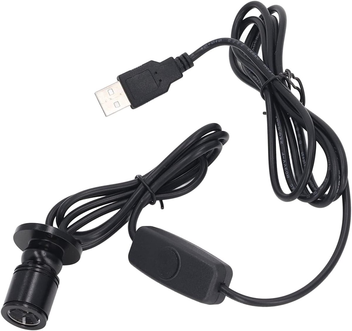 SnelShoppen - Mini Spotlights LED Dimbaar USB 5V Compact Aluminium met 2 Meter Kabel voor Displaykasten en DIY Decoratie (Warm Wit Licht 3000K)