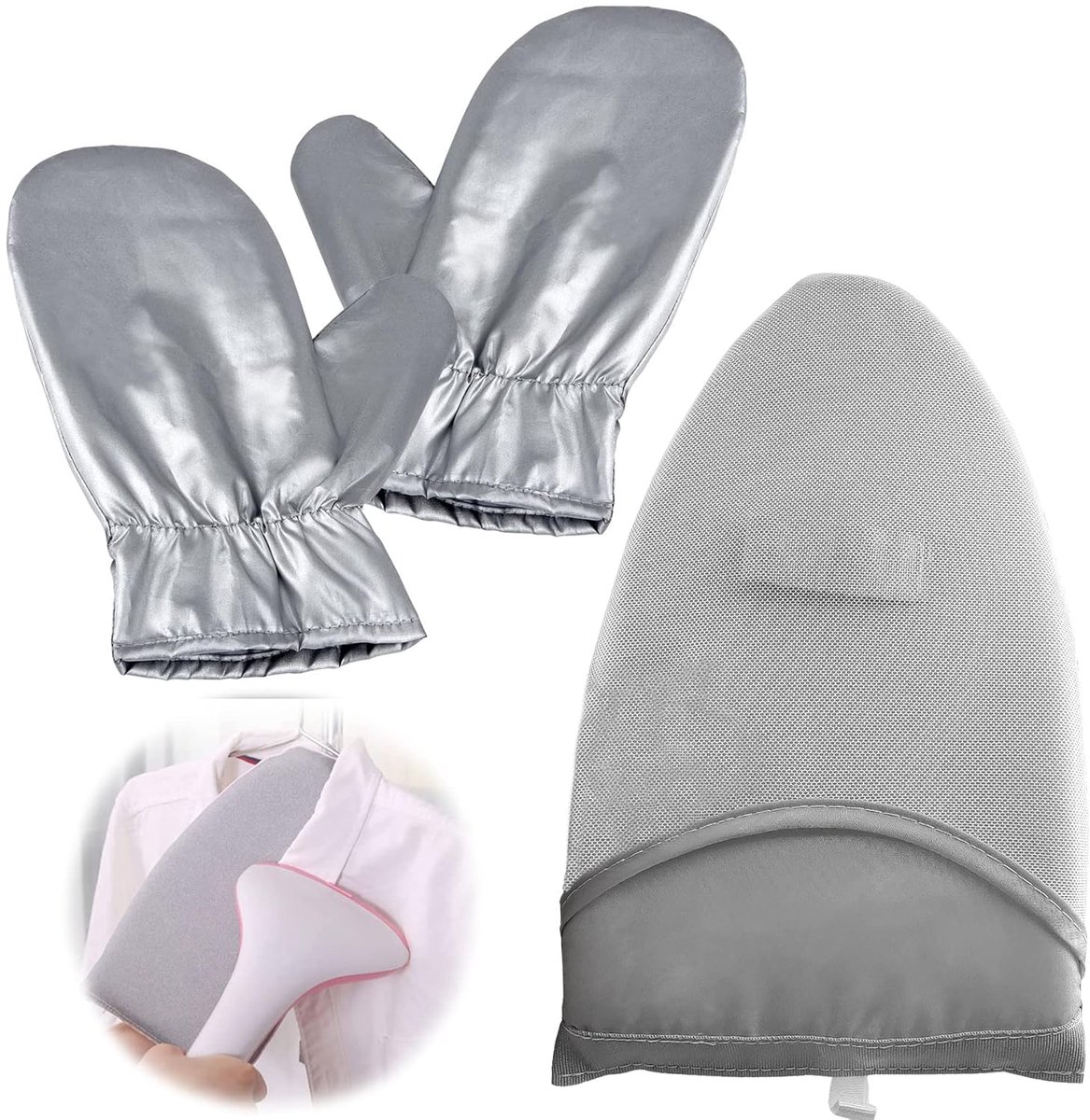 SnelShoppen - 2 Stuks Strijkhandschoenen Met Warmtebestendige Oppervlak, Dunne Multifunctionele Duurzame Handschoenen, Beschermende Handschoenen Voor