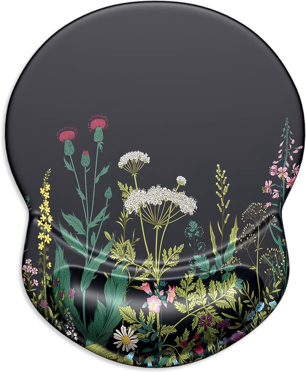 SnelShoppen - Ergonomische Muismat met Gel Polssteun - Dierenprint, Antislip Polyurethaan Onderzijde - Schattige Bureau Decoratie voor Vrouwen, Thuis