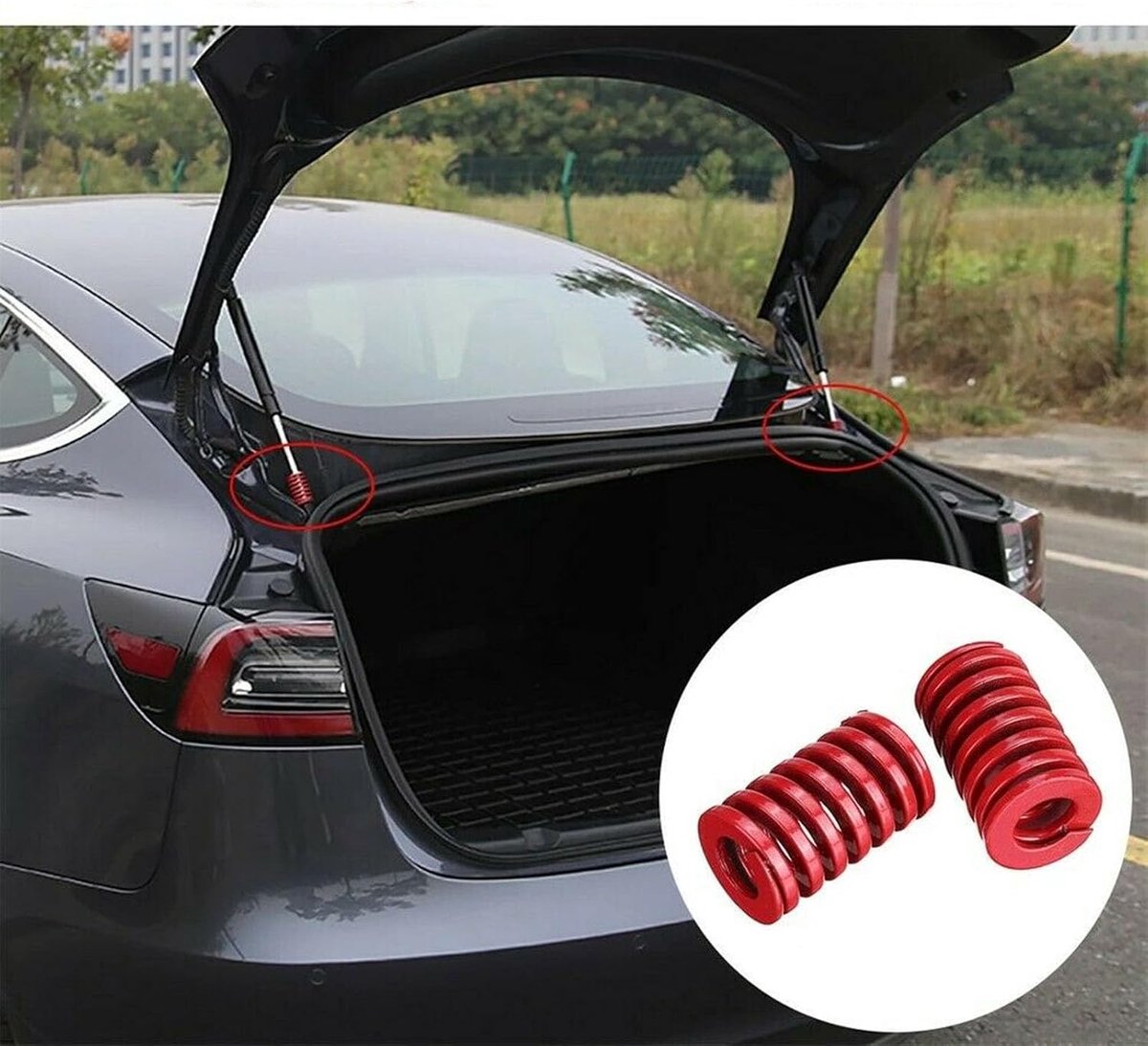 Compressieveer 25mm - Aluminiumlegering - Hoge elasticiteit - Vibration dampening voor auto - ShopVlot
