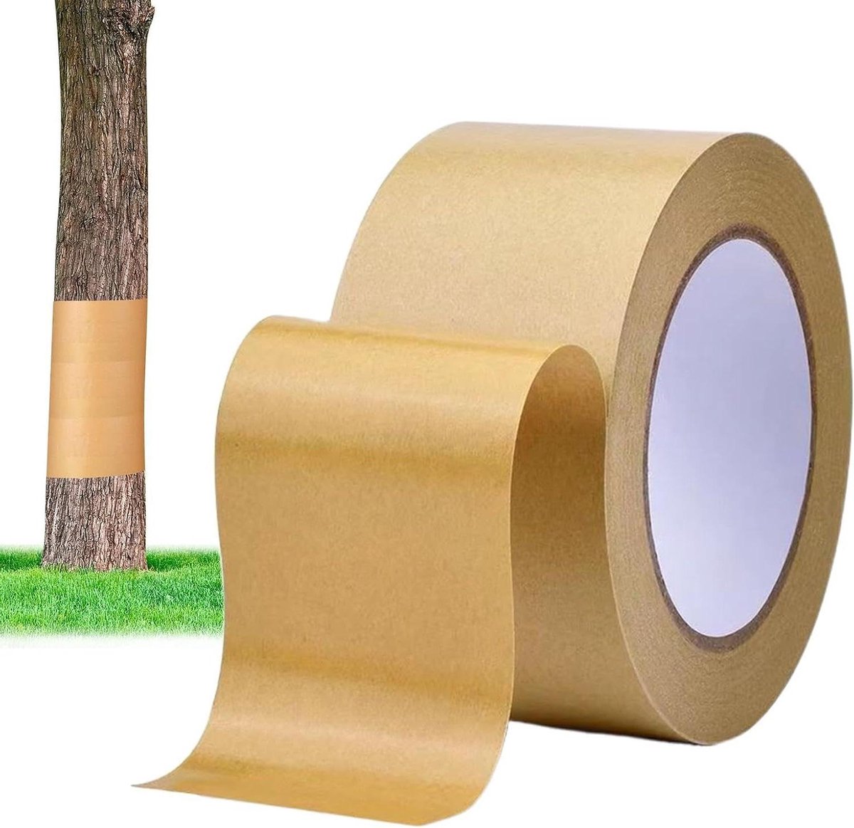 Boombescherming Tape - Plant Beschermband Schors - Bescherming Bomen - Waterafstotende Coating - 50 m x 5 cm - Bruin