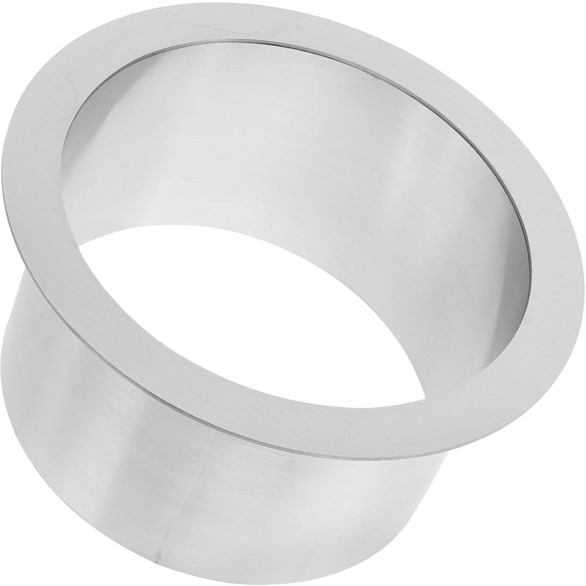 Afvalkoker Inbouw - Keukenafvalbak Aanrecht - Afval Beheren - Roestvrijstalen Constructie - 20 cm Diameter - Zilver
