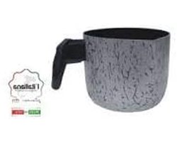 Melkkoker - Steelpan Melk - Melk Verwarmen - Antiaanbaklaag - 12 cm - Zwart
